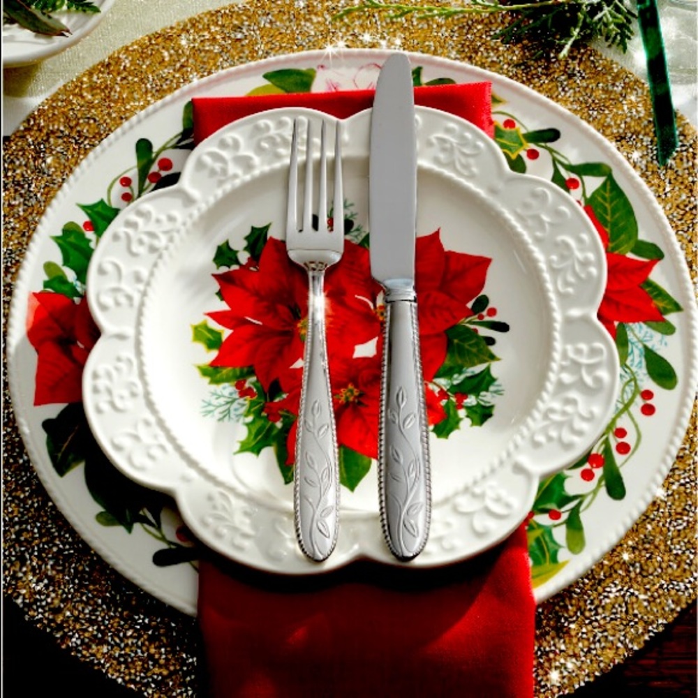 16pcs Holliday dinnerware